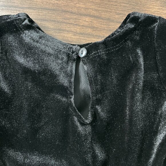 Rare Editions Baby Girls Black & Ivory Holiday Long Sleeve Formal Dress 3-6M - Picture 10 of 14